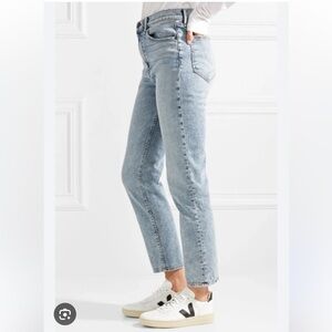 Rag & Bone High Rise Cigarette Jeans in Double Down